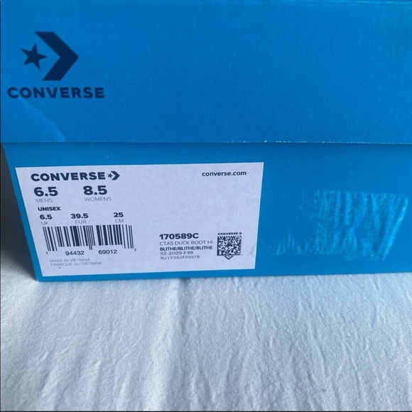 New In Box Converse x Ambush CTAS Hi Top Duck Boot Women’s 8.5 Men’s 6.5 - Picture 4 of 13